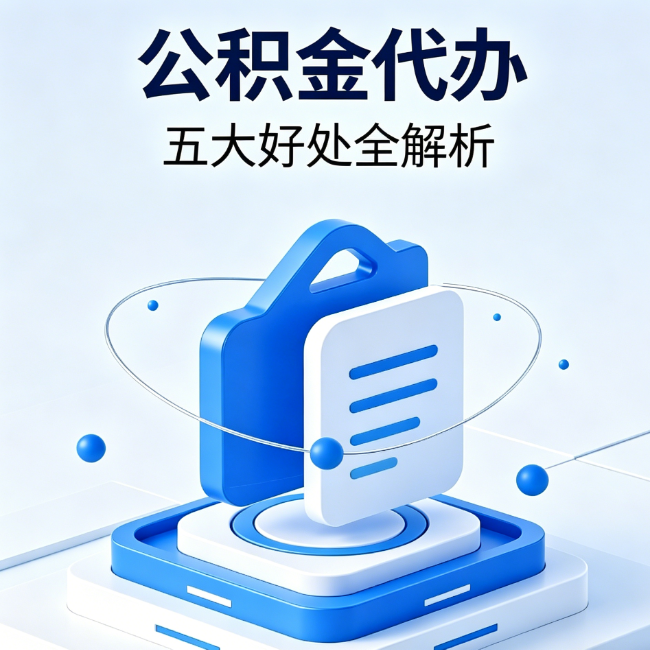 龙潭公积金代办到底值不值？这5大好处让你少走弯路